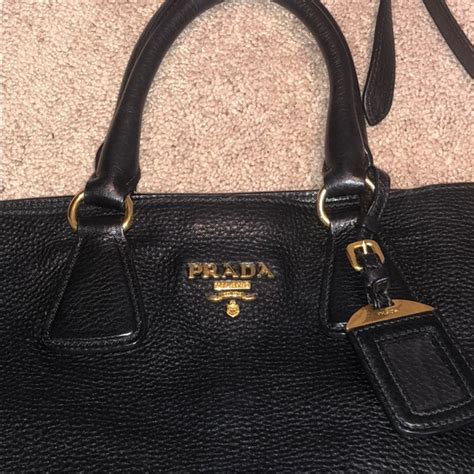 prada pebbled leather handbags|Prada genuine leather handbags.